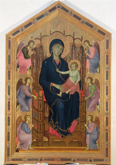 Madonna und Kind (Rucellai Madonna), 1285 von Duccio di Buoninsegna